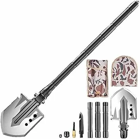 في الهواء الطلق مجرفة قابلة للطي أداة متعددة بقاء للطي التخييم مجرفة Outdoor Folding Shovel Multi-Tool Survival Folding Camping Shovel