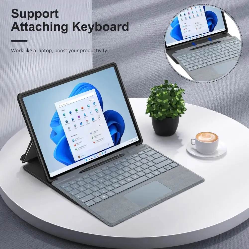 13"shockproof Protective Cover Shell Case with Transparent Pc Shell for Surface Pro 8