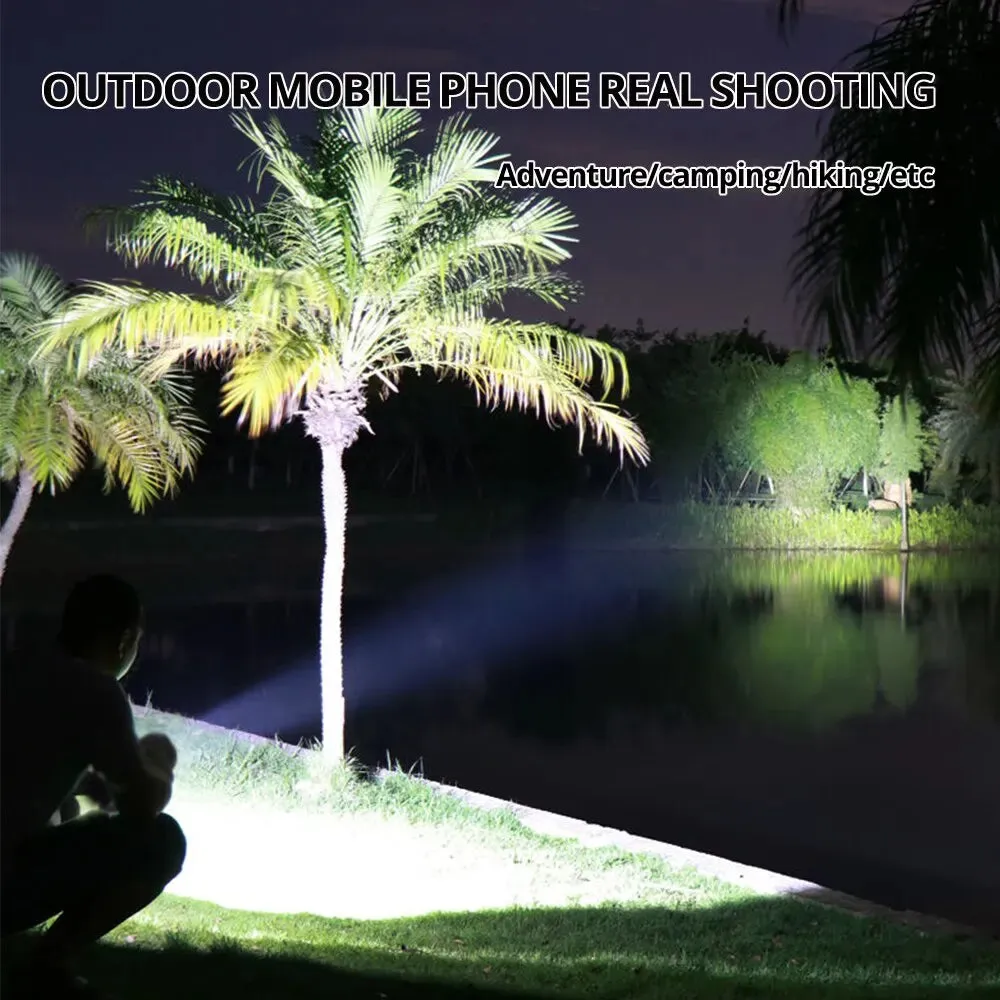 7led Rechargeable Flashlight with Cob Side Light