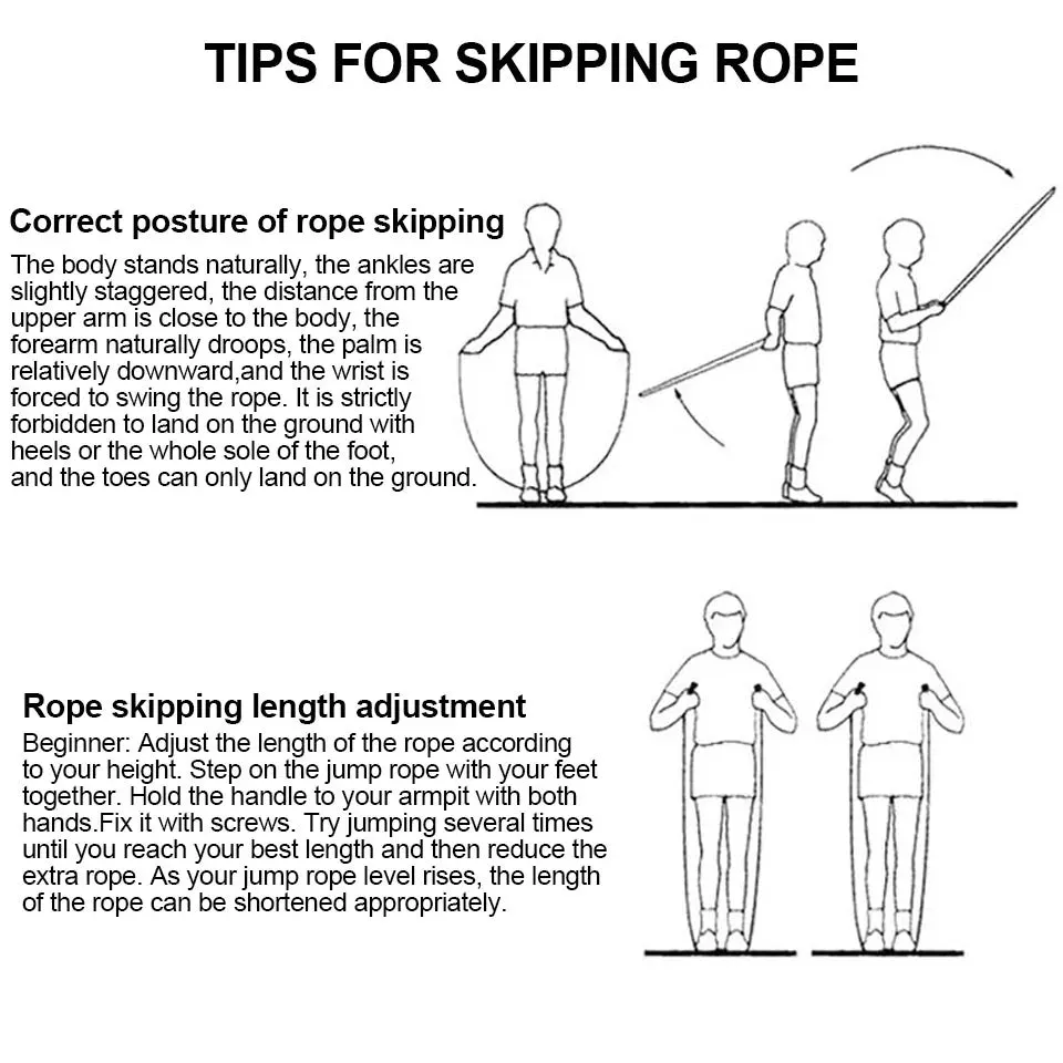 Adjustable Steel Wire Jump Rope 3M Fitness Equipment