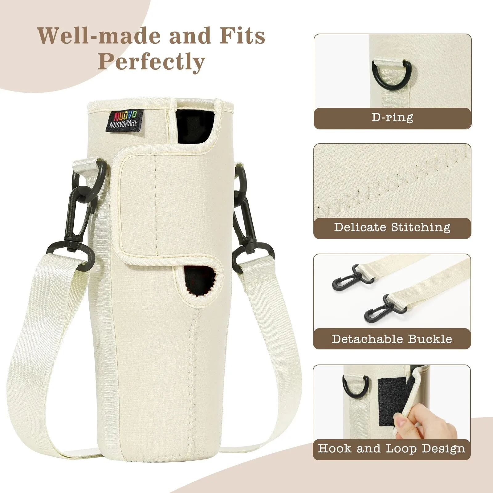 Adjustable Water Bottle Carrier for Stanley Quencher H2.0 40oz