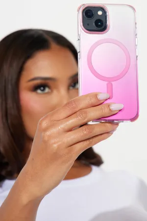 Alanna iPhone 15 Case With Magnet Ring - Pink