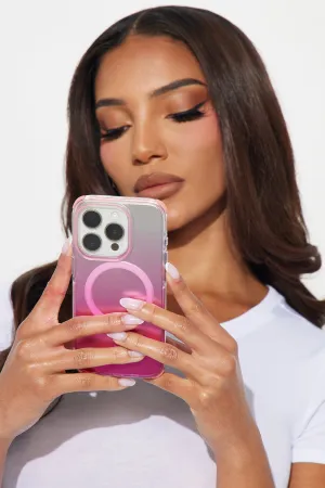 Alanna iPhone 15 Pro Case With Magnet Ring - Pink