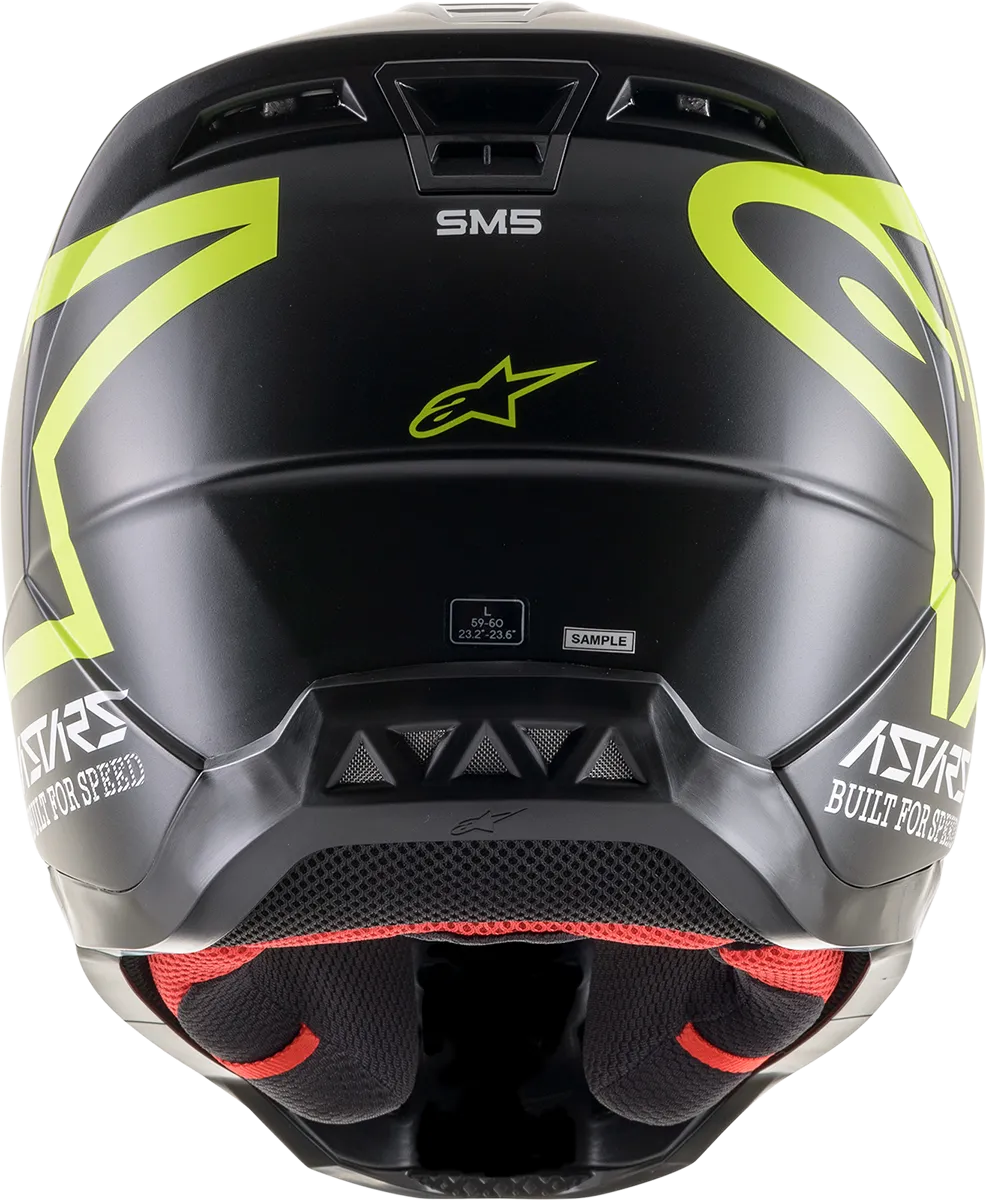 ALPINESTARS SM5 Helmet - Compass - Matte Black/Yellow Fluo - XL 8303321-1559-XL