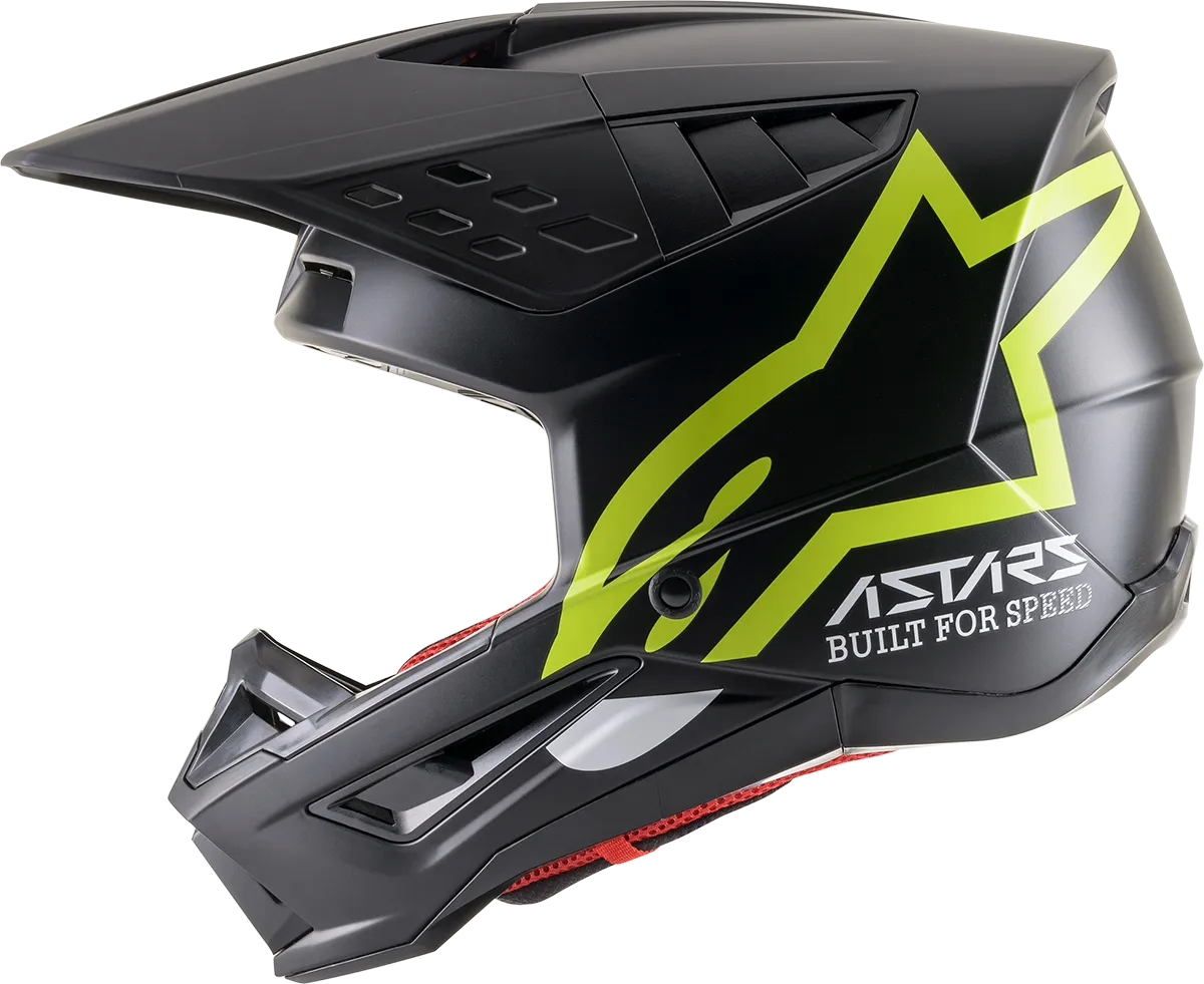 ALPINESTARS SM5 Helmet - Compass - Matte Black/Yellow Fluo - XS 8303321-1559-XS