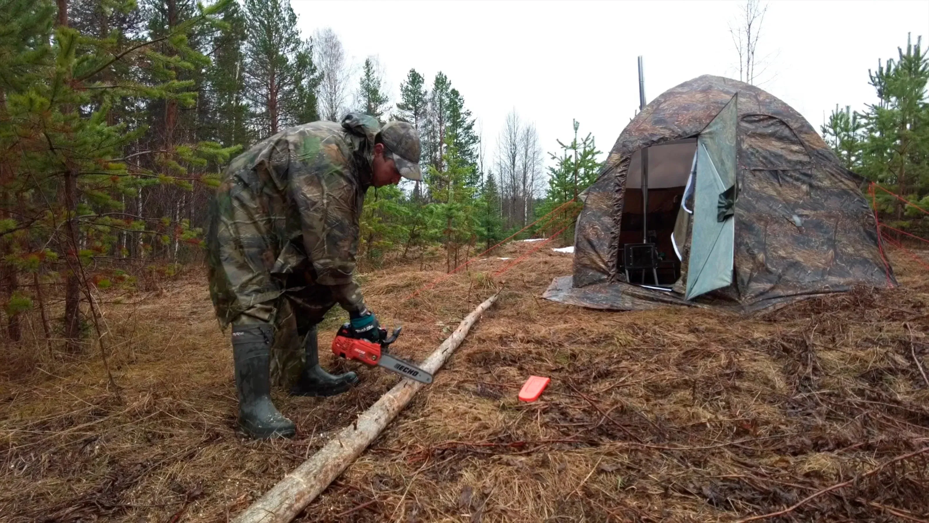Best Hot Tents - All-Season Tent with Stove Jack "UP-2-mini". Best tent for 1-3 person