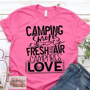 Camping Love T-shirt, tshirt, tee