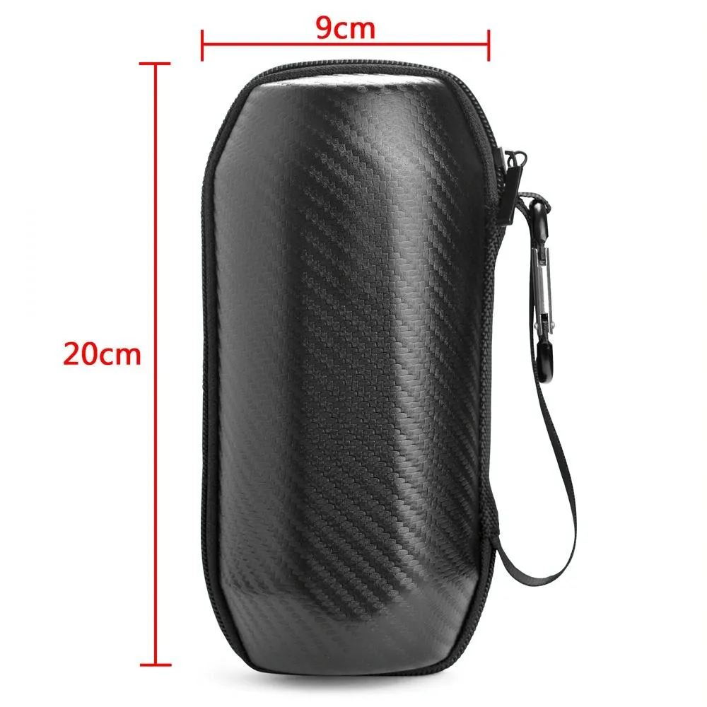 Carbon Fiber Bluetooth Speaker Bag for Jbl Flip 5 - Set of 2 Black