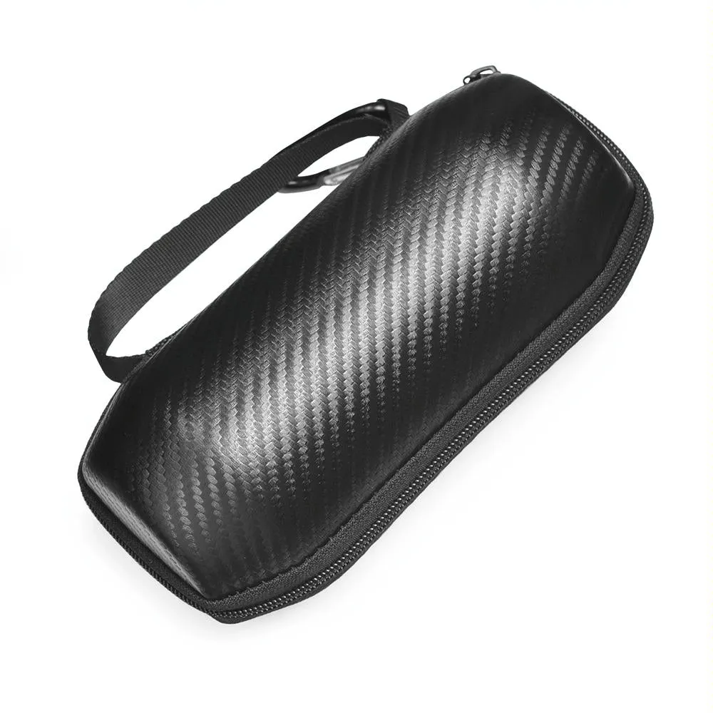 Carbon Fiber Bluetooth Speaker Bag for Jbl Flip 5 - Set of 2 Black