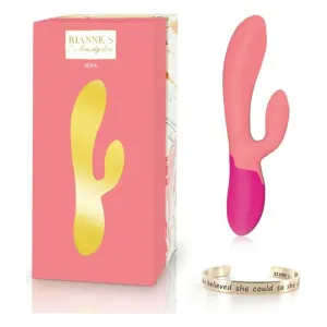 Dual Stimulation Vibe by Rianne s Essentials Xena Rabbit Coral Pink