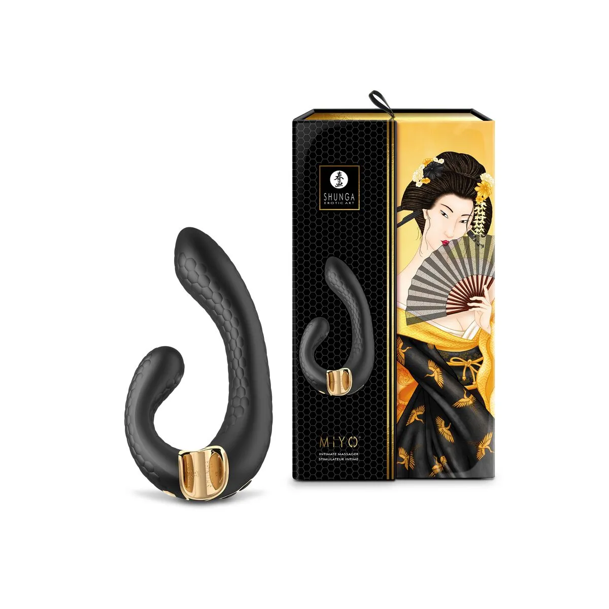 Dual Stimulation Vibe by Shunga Miyo Black