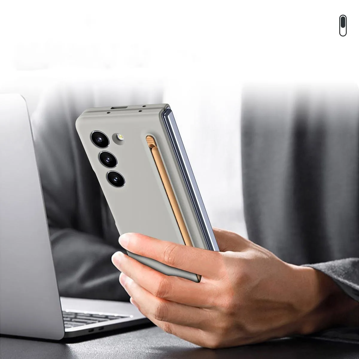 Enhanced Shockproof Phone Case for Samsung Galaxy z Fold 4 - Pen Design