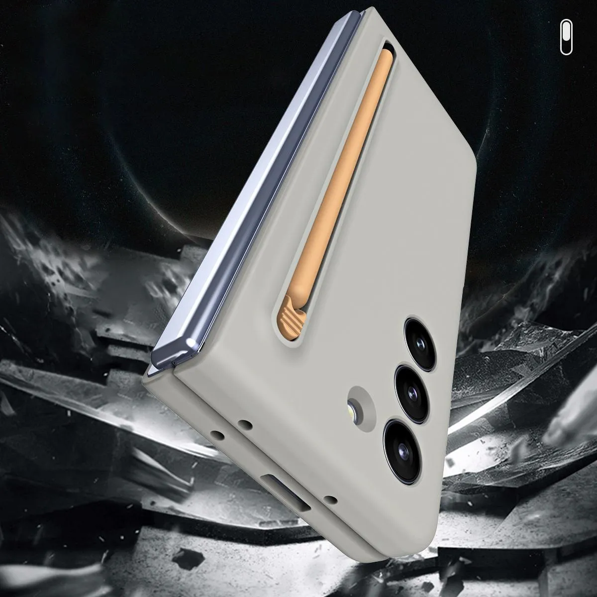 Enhanced Shockproof Phone Case for Samsung Galaxy z Fold 4 - Pen Design