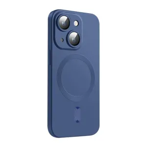 For Iphone 15 Magsafe Matte Tpu Phone Case With Lens Film