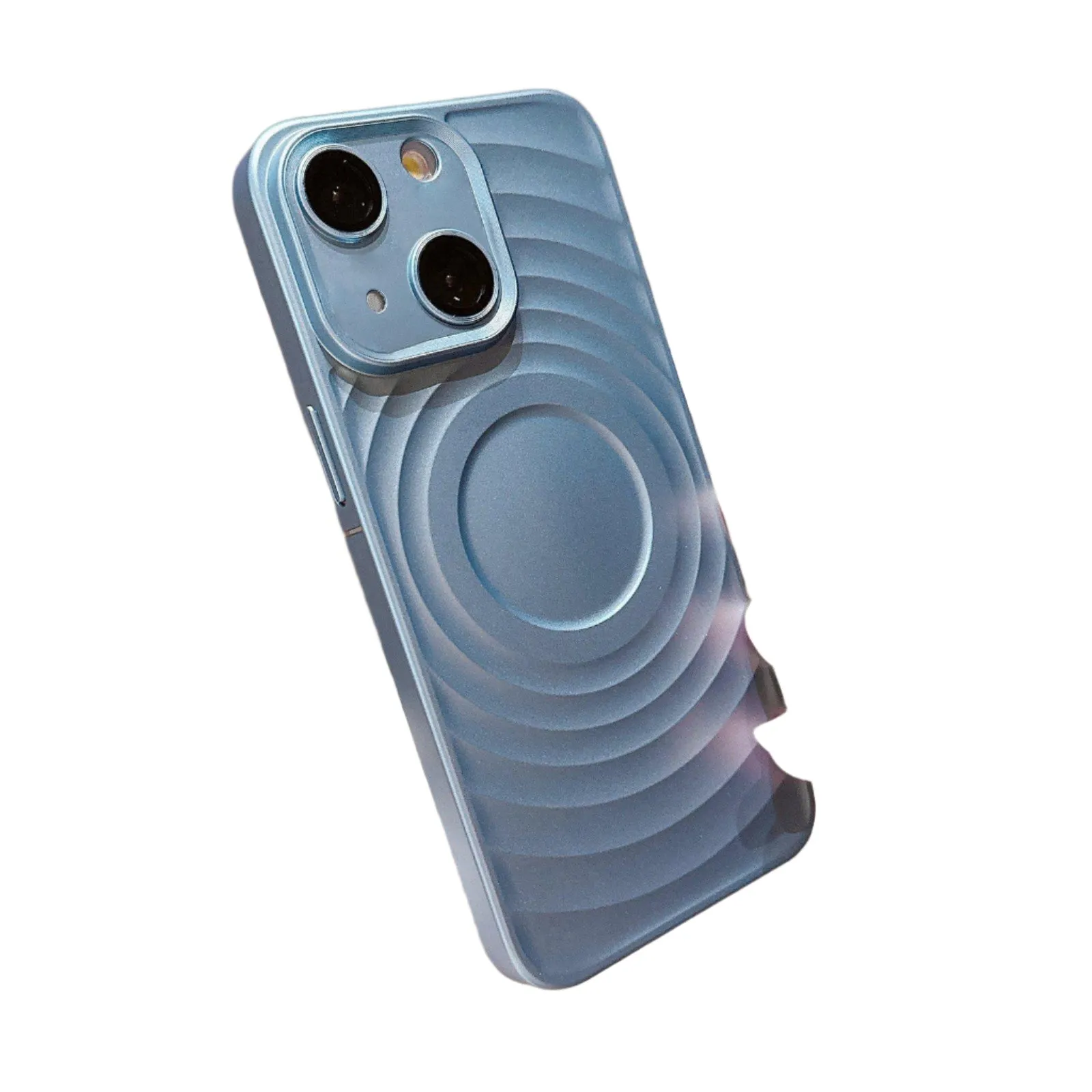 For Iphone 15 Wave Texture Pc Shockproof Phone Case