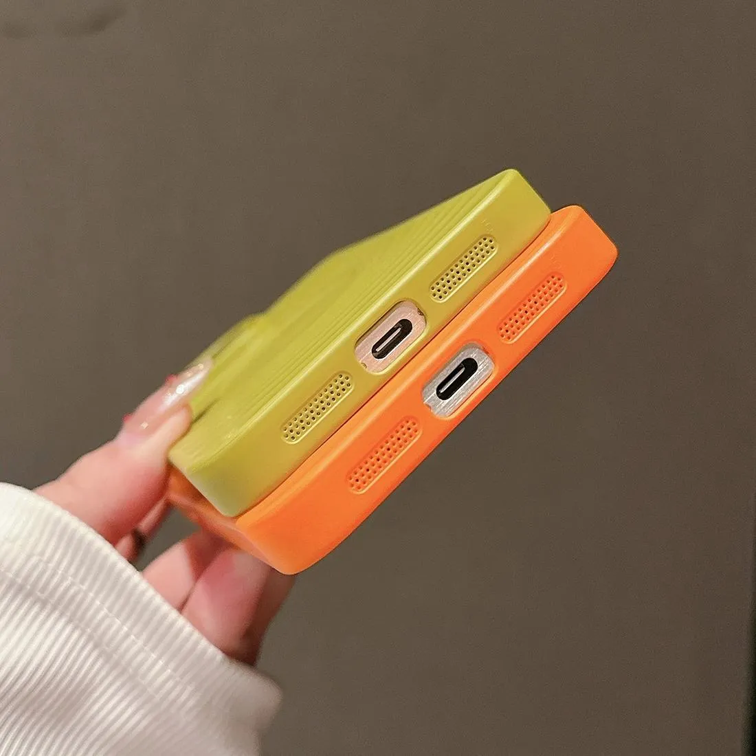 For Iphone 15 Wave Texture Pc Shockproof Phone Case