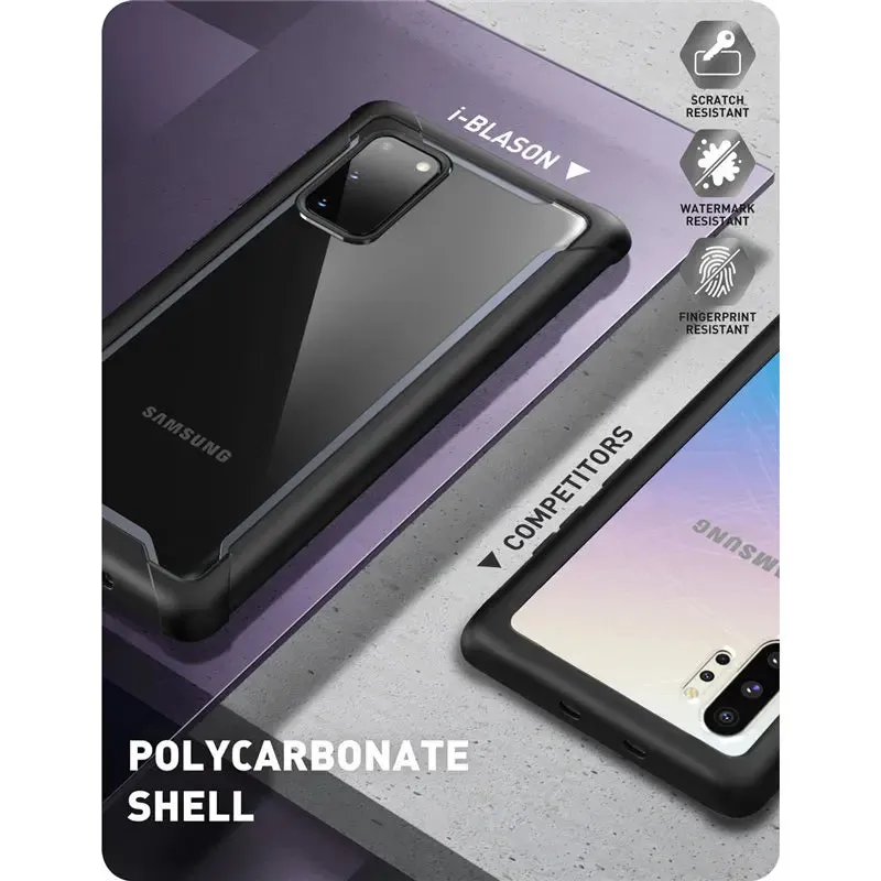 For Samsung Galaxy S20 / S20 5G 2020 Release Ares Full-Body Rugged Clear Bumper Case With Built-In Screen Protector