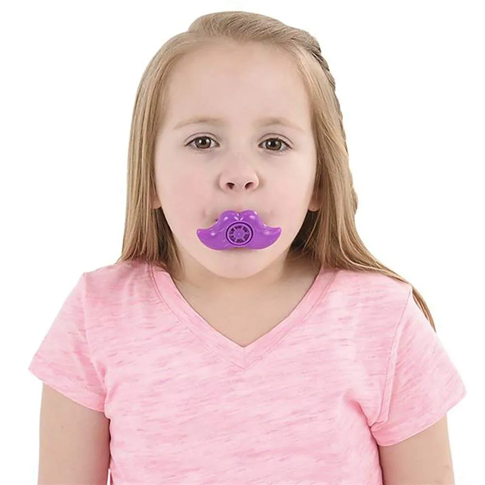 Kicko Mustache Lip Whistles - 48 Pack - 2.5 Inch - for Kids, Party Favors, Stocking