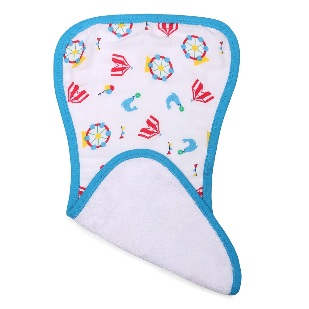 My Milestones Luxe all-purpose Washcloths 2pc Set - Carnival Blue
