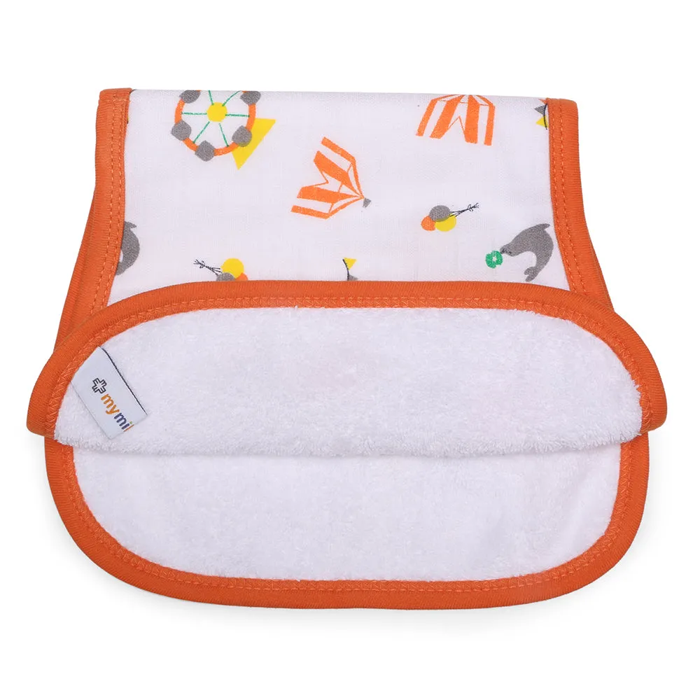 My Milestones Luxe all-purpose Washcloths 2pc Set - Carnival Orange