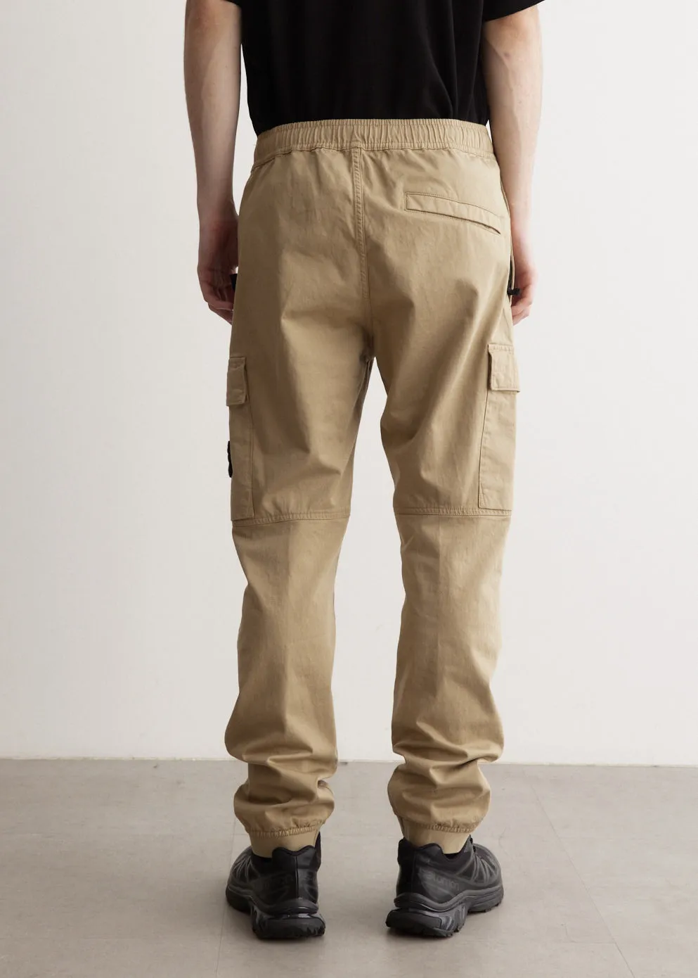 Regular Fit Tapered Stretch Cotton Cargo