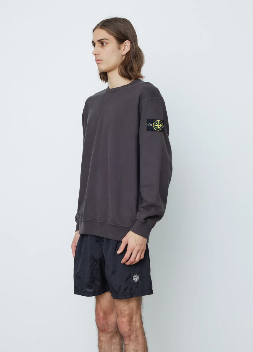 Relaxed Crew Badge Sweat With Neck Detail