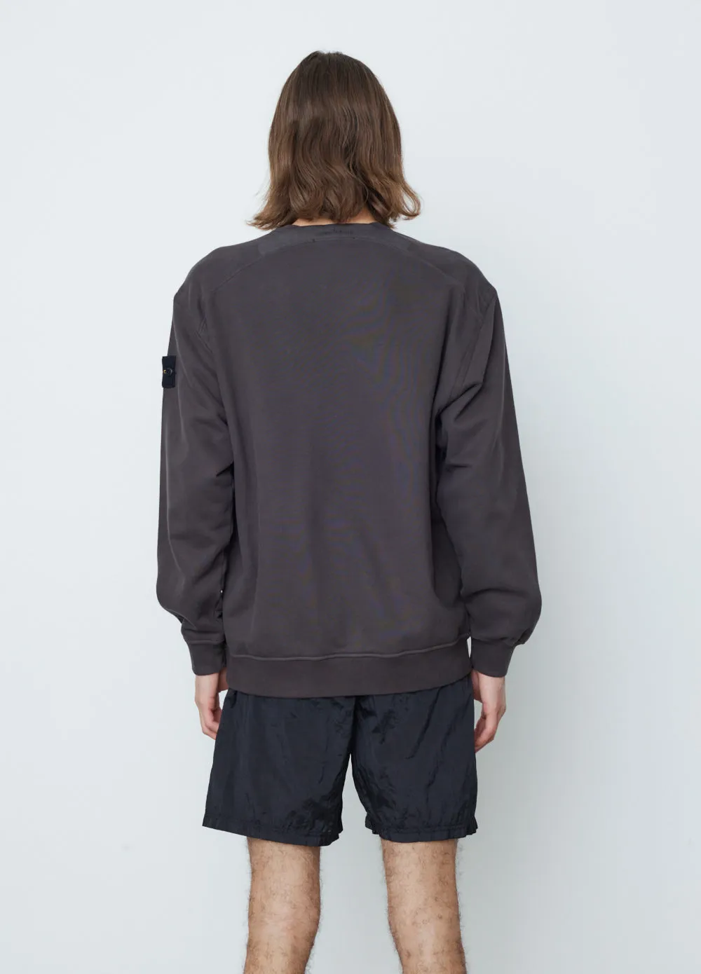 Relaxed Crew Badge Sweat With Neck Detail