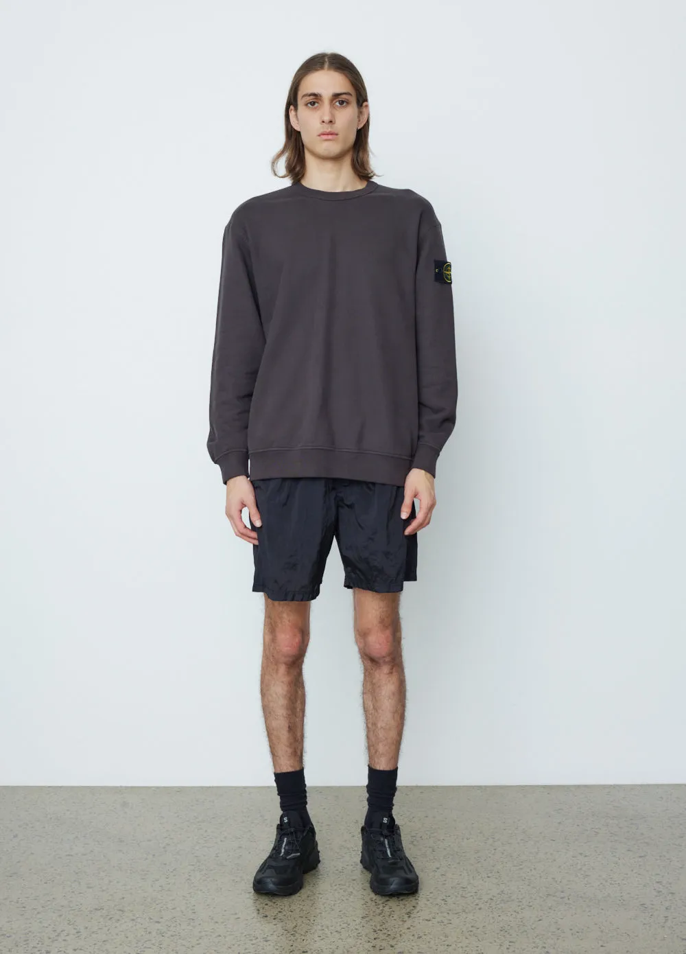 Relaxed Crew Badge Sweat With Neck Detail