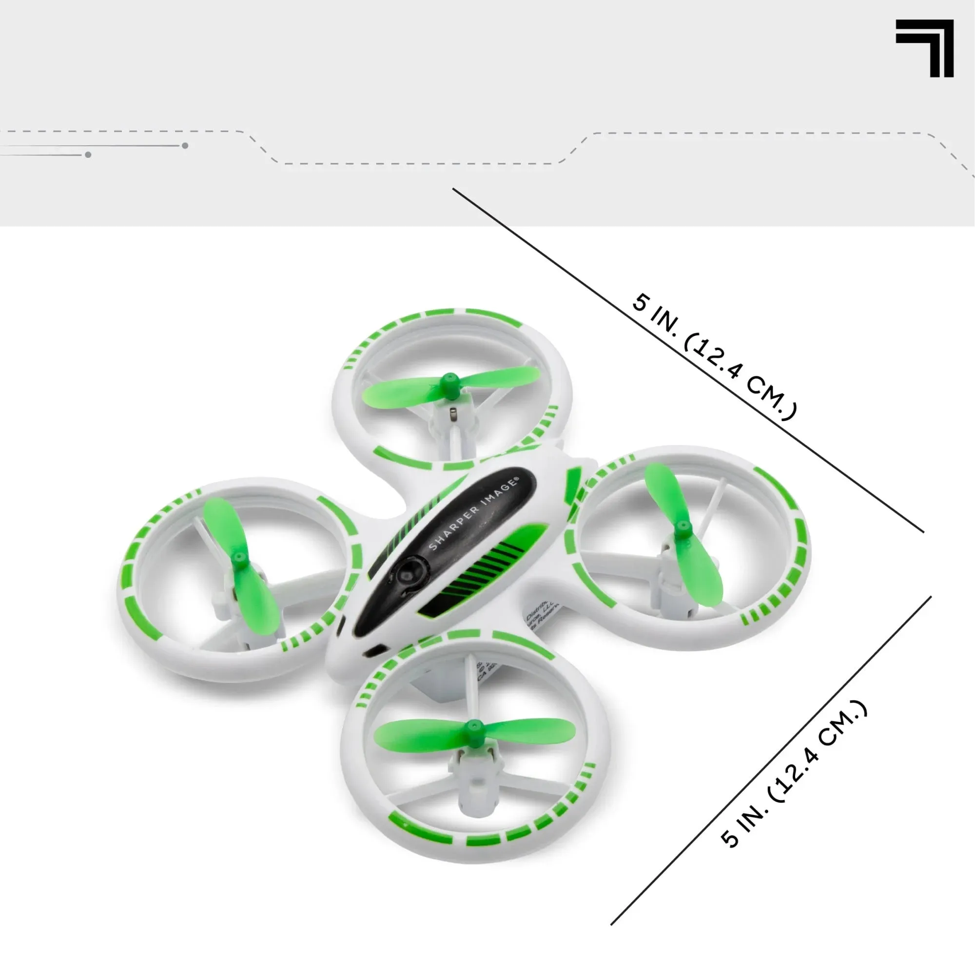 Sharper Image 2.4GHz RC Glow up Stunt Drone with LED Lights