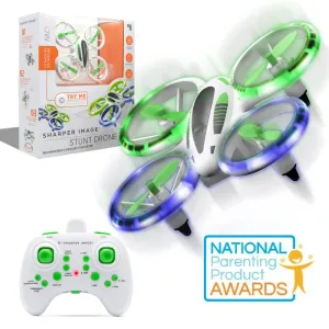 Sharper Image 2.4GHz RC Glow up Stunt Drone with LED Lights