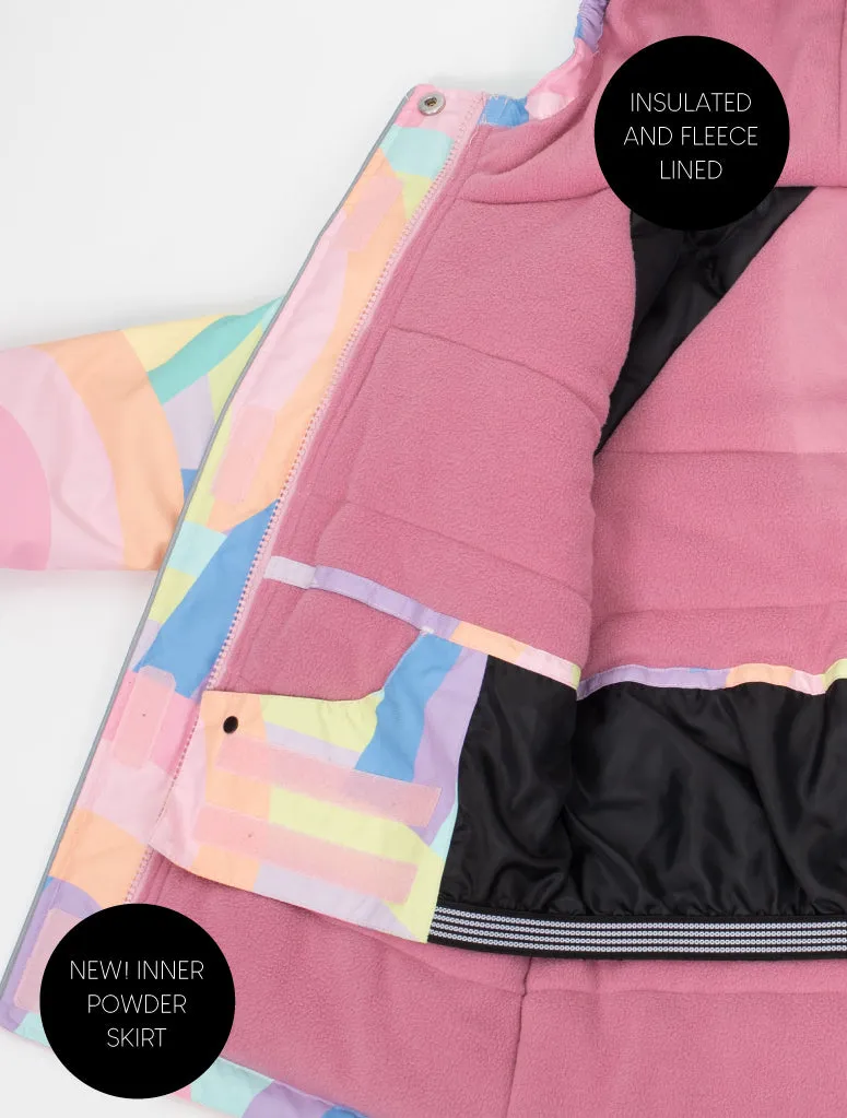 Snowrider Deep Winter Coat - Rainbow Stripe | Waterproof Windproof Eco