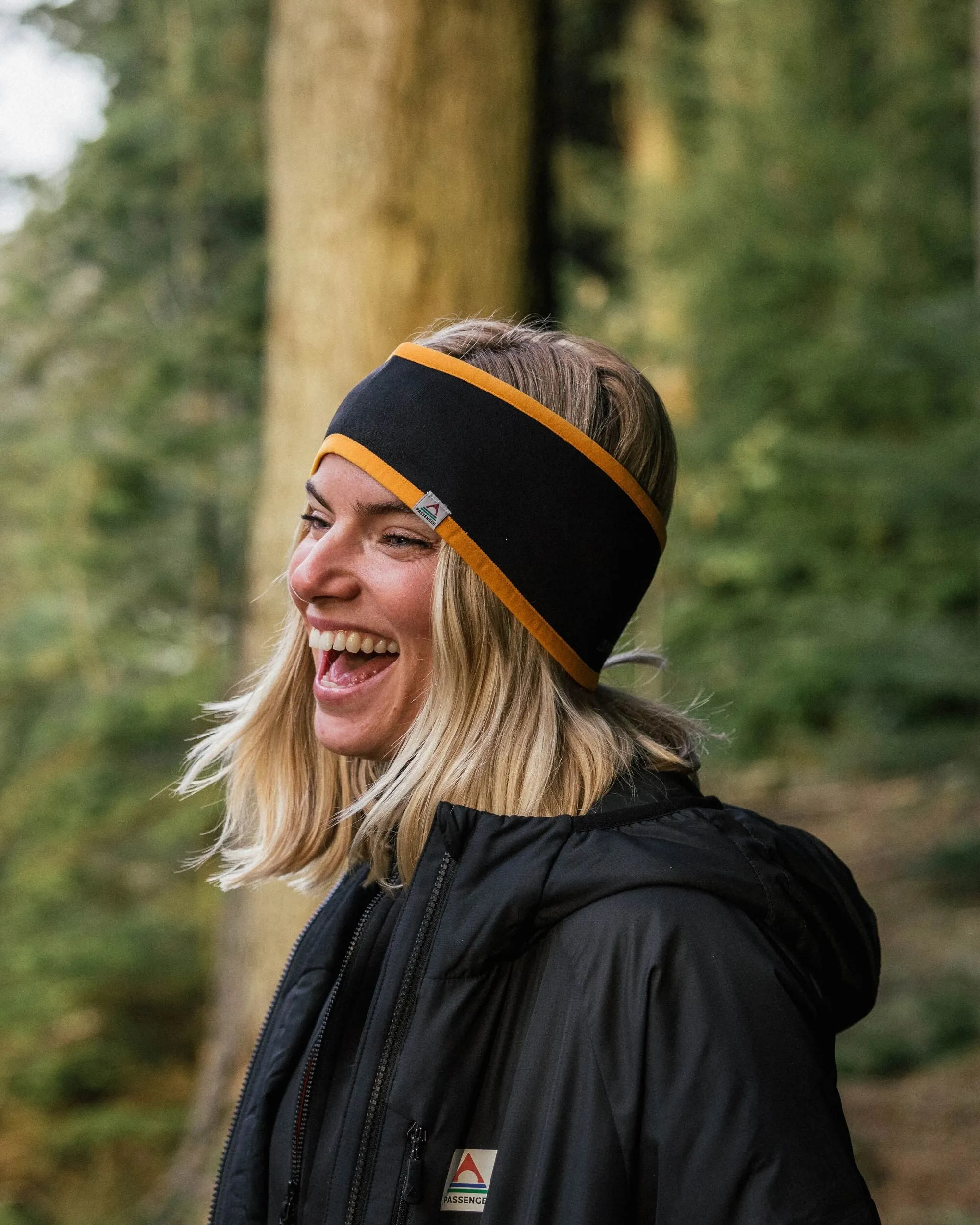 Wintergreen Recycled Polartec Thermal Headband - Black